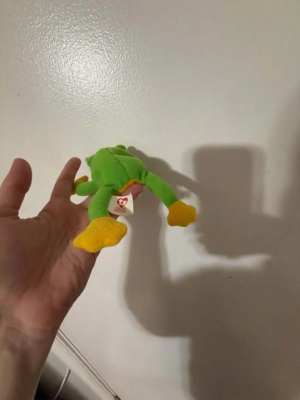 Vintage Ty Teenie Beanie Baby Smoochy the Frog Plush